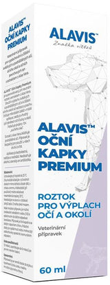 Alavis Premium oční kapky, 60 ml – kapky na zdraví očí pro psy a kočky.