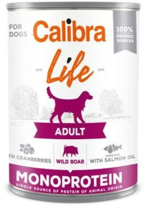 Calibra Dog Life  konz.Adult Wild boar with cran. 400g