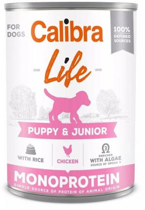 Calibra Dog Life  konz.Puppy&Junior Chicken&rice 400g