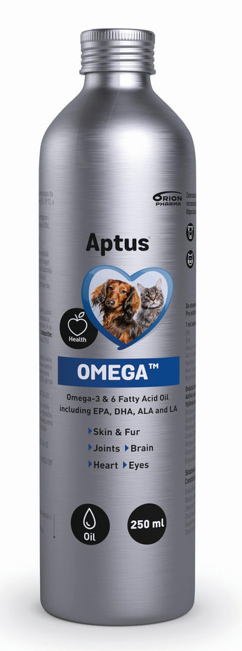 Aptus Omega, 250 ml, doplněk s omega kyselinami pro zdravou srst.