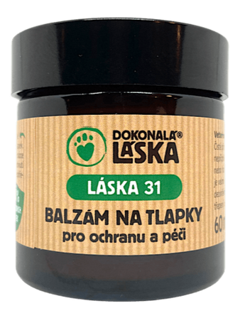 LÁSKA 31, Balzám na tlapky, pro ochranu a péči, 60 ml, výživa a ochrana tlapek.