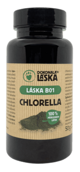 LÁSKA B01, Chlorella, 50 g, výživný doplněk stravy pro domácí mazlíčky.