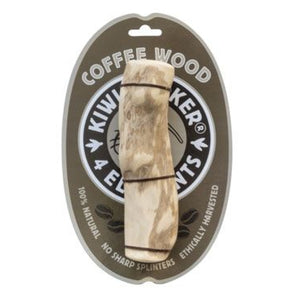 Hračka pes 4Elements Coffee Wood dřevo XL Kiwi – dřevěná hračka pro psy, velikost XL.