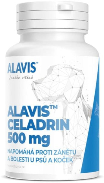 Alavis Celadrin pro psy a kočky, 60 cps (500 mg) – kloubní výživa pro psy a kočky s obsahem celadrinu.