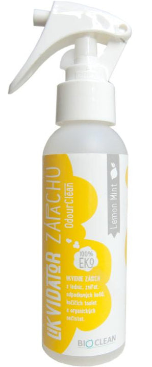 BIOclean likvidátor zápachu 100 ml LEMON MINT – prostředek na likvidaci zápachu s vůní citronu a máty.