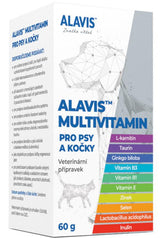 Alavis Multivitamín pro psy a kočky, 60 g – multivitamínový doplněk stravy pro psy a kočky.