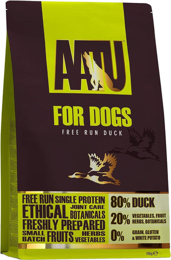 AATU Dog 80/20 Duck 10kg - prémiové krmivo pro psy s vysokým obsahem kachního masa, balení 10 kg.