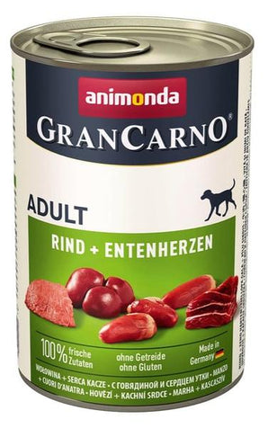 Animonda GranCarno konz. Adult Hovězí &Kachní srdce 400g