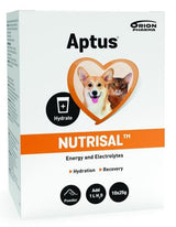 Aptus Nutrisal powd, 10x25 g, rehydratační prášek pro psy a kočky.