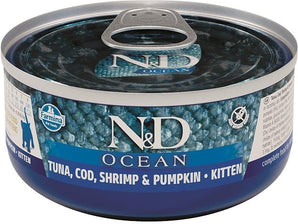 N&D OCEAN Kitten Tuna & Cod & Shrimp & Pumpkin 70 g