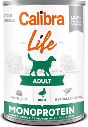 Calibra Dog Life  konz.Adult Duck with rice 400g