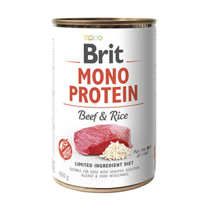 Brit Dog konz Mono Protein Beef & Brown Rice 400g