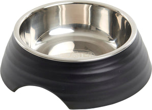 Miska melamin Frosted Ripple Bowl 160ml černá BUSTER: Stylová melaminová miska pro malé psy a kočky.