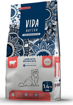 Kraftia VIDA NATIVA CAT Adult Lamb & Rice 1,4 kg