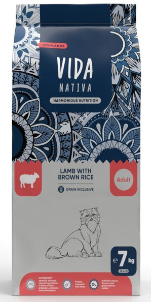 Kraftia VIDA NATIVA CAT Adult Lamb & Rice 7 kg