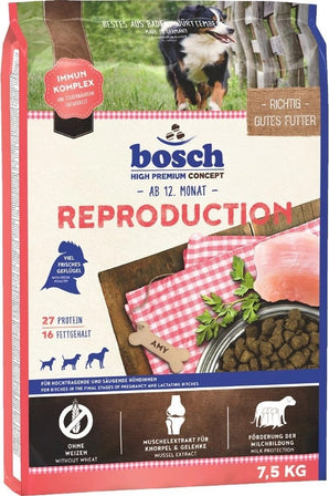 Bosch Dog Reproduction, 7,5 kg, krmivo pro březí a kojící feny.