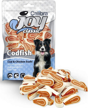 Calibra Joy Dog Classic Cod & Chicken Sushi 80g