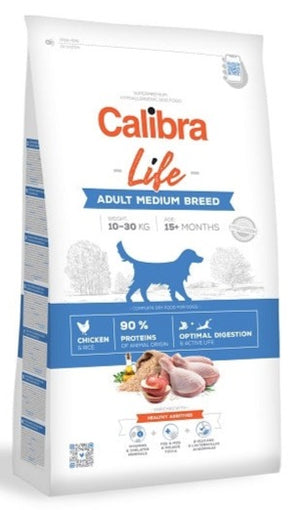 Calibra Dog Life Adult Medium Breed Chicken 12kg