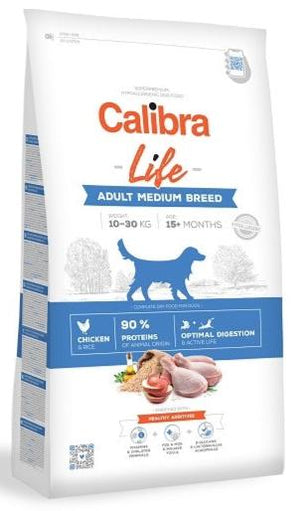 Calibra Dog Life Junior Medium Breed Chicken 12kg