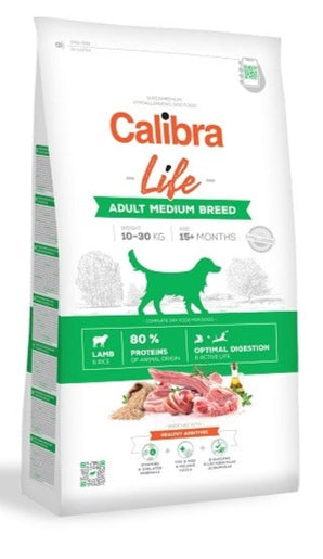 Calibra Dog Life Adult Medium Breed Lamb 12kg