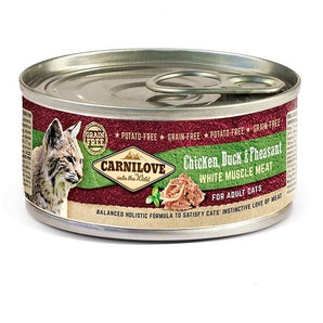 Carnilove White konz Mus Meat Duck&Pheasant Cats 100g