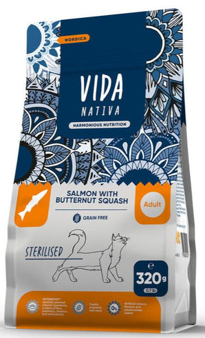 Kraftia VIDA NATIVA CAT Adult Ster. Nord. Salmon 320 g