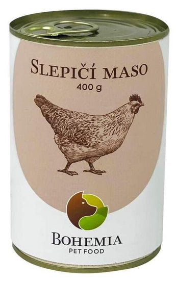 Maso ze slepičího, 400 g, pro jemné a výživné krmení.