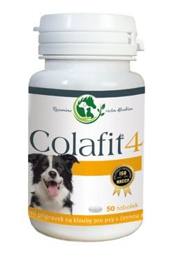 Colafit 4 na klouby pro psy černé/bílé 50tbl