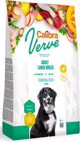 Calibra Dog Verve GF Adult Large Chicken&Duck 12 kg, bezobilné krmivo s kuřetem a kachnou pro velká plemena.