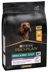 ProPlan Dog Adult 9+ Optiage Small&Mini Chicken 3kg - balení krmiva pro starší psy malých a mini plemen s kuřecí příchutí, 3 kg.