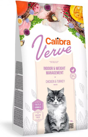 Calibra Verve Grain Free Indoor&Weight Chicken 750 g