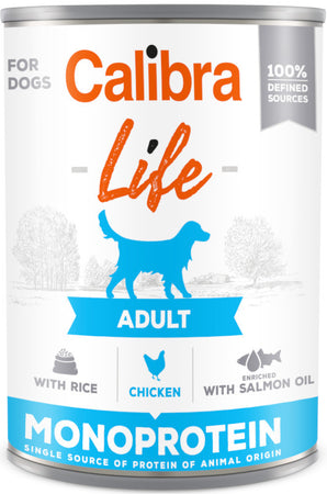 Calibra Dog Life  konz.Adult Chicken with rice 400g