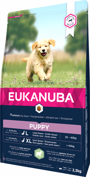 Eukanuba Dog Puppy Large&Giant Lamb&Rice 2,5kg