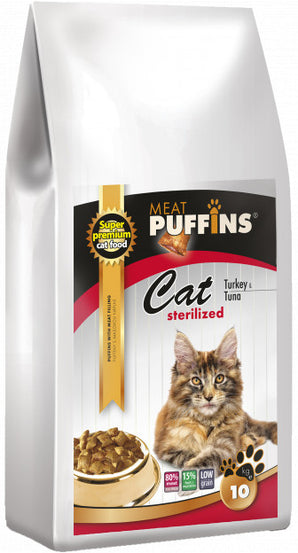 Puffins Cat Sterilised Turkey&Tuna 2 kg