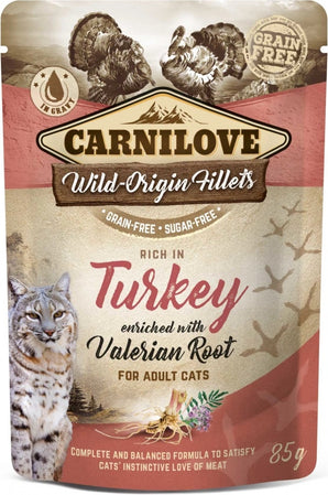 Carnilove Cat Pouch Turkey Enriched With Valerian 85g