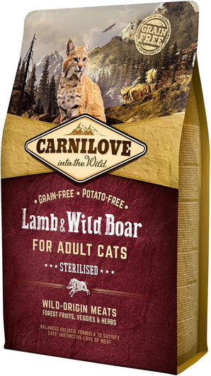 Carnilove Cat Lamb & Wild Boar Adult Sterilised 400g