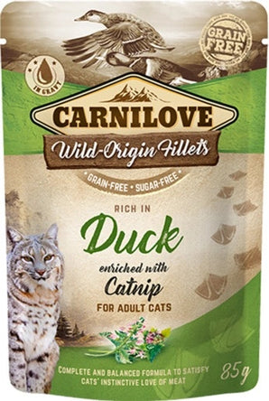 Carnilove Cat Pouch Duck Enriched With Catnip 85g