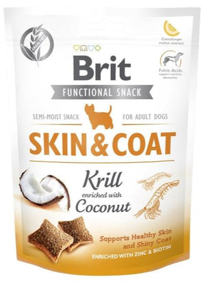 Brit Care Dog Functional Snack Skin&Coat Krill 150g