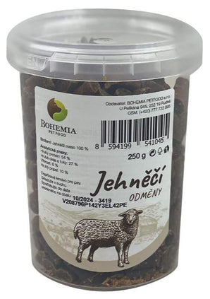 Odměny jehněčí, 250 g, jemná a výživná odměna pro psa.