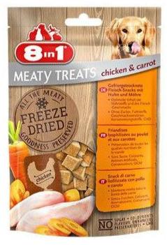 Pochoutka 8in1 Meaty Treats FD Chicken/Carrots 50g