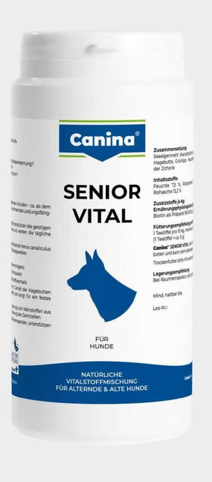 Canina Senior Vital 250g. Doplněk stravy pro starší psy.