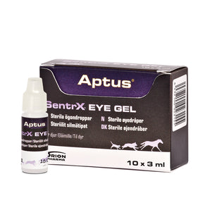 Aptus Sentrx Vet Eye Gel, 10x3 ml, gel na podporu hojení očí psů a koček.