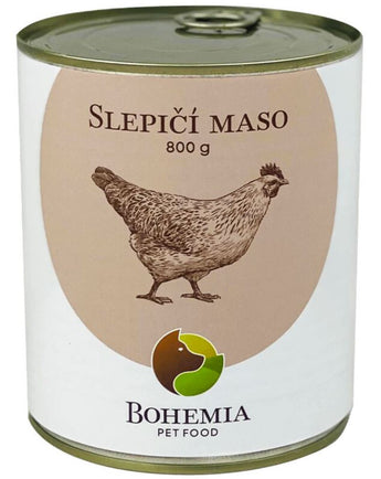 Maso ze slepičího, 800 g, pro jemné a výživné krmení.