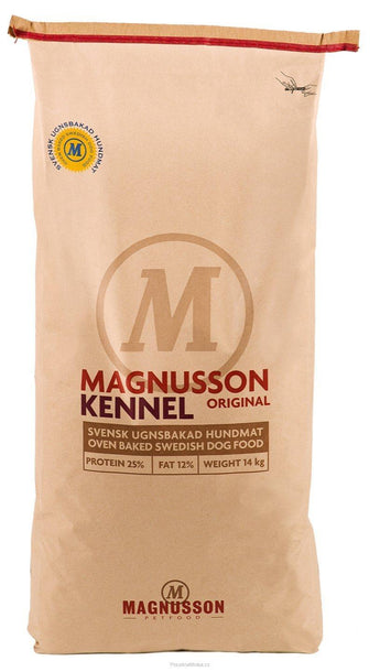 Magnusson Original Kennel 14kg balení krmiva pro psy s přírodními ingrediencemi.